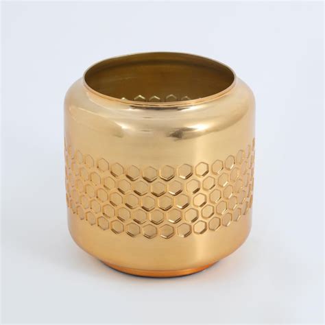 Buy Austin Metal Honeycomb Planter from Home Centre at just INR 799.0