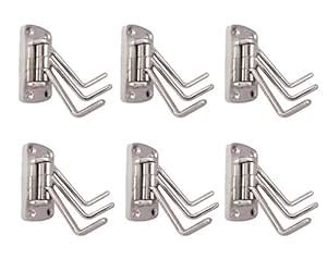 PROMIXO Flexible Hooks Antique Stainless Steel 3 Pin Bathroom Cloth ...