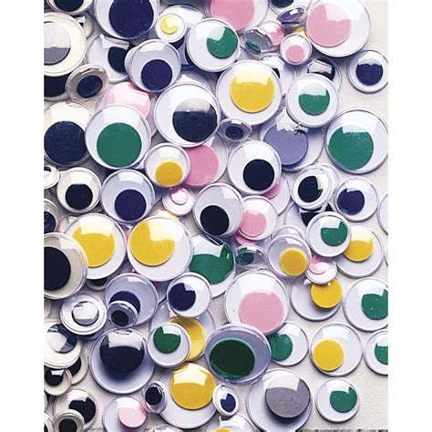 Creativity Street Peel and Stick Wiggle Eyes Assorted, 7mm to 15mm, 100 ...