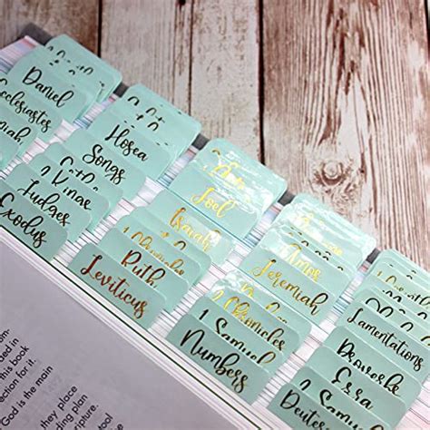 Buy Mint to Be Gold Foil Bible Tabs Online | Ubuy India