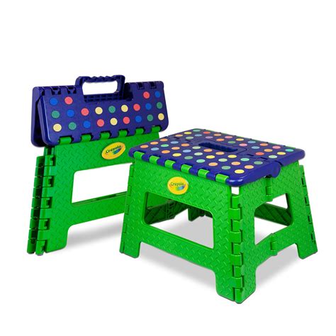 Buy Crayola9” inch Folding Step Stool (1 Pack), Step Stool for Kids ...