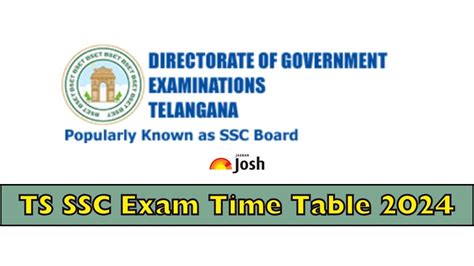 TS SSC Exam Date 2024: Telangana Board Class 10th Time Table and Exam ...
