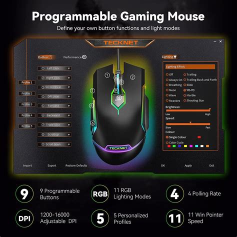 Image result for TeckNet RGB Gaming Mouse
