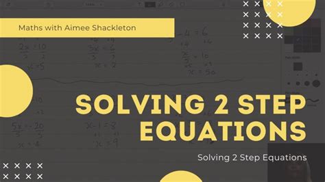Image result for Solving 2 Step Equations Explained