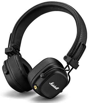 Marshall Major IV Wireless Over-Ear Headphones (Black) - GameLoot