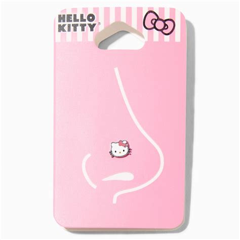 Claire's Hello KittyEnamel Face 20G Nose StudPink | Hello kitty clothes ...