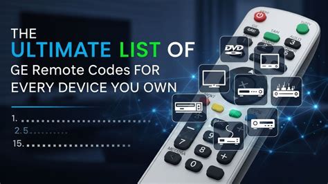 Image result for GE Remote Codes List