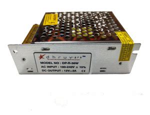 DHRUV-PRO 12 Volts / 3 Amp DC Output Power Supply Power LED Driver ...