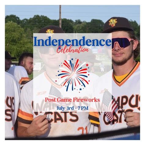 Wampus Cats Independence Celebration Fireworks Game! , Don Montgomery ...