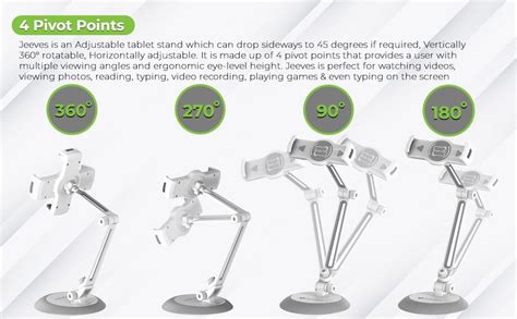 UltraProlink UM1085 Jeeves Universal Table Top Mount | White ...