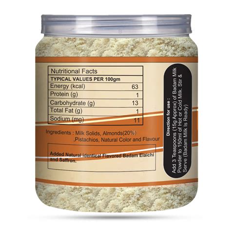 Brew Lab Badam Kesari No Sugar Milk Masala Powder | With Real Almonds ...