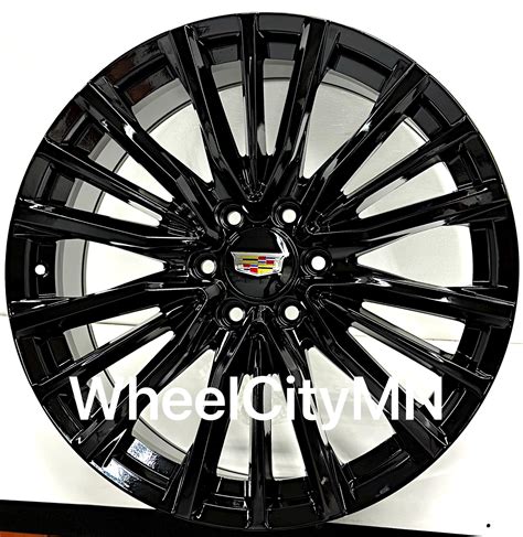 22" gloss black OE replica wheels fits 2023 Cadillac Escalade - V series 6x5.5 for Sale - emgCarTech