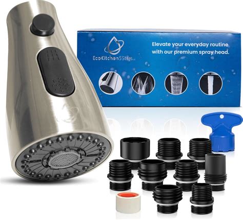 Amazon.com: Kitchen Faucet Head Replacement - Pull Down Sprayer for ...