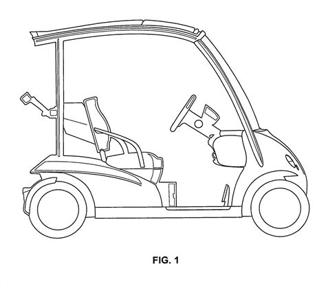 Golf Cart Drawing