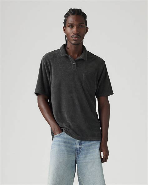 Terry Pocket Polo - Schwarz | Levi's® AT