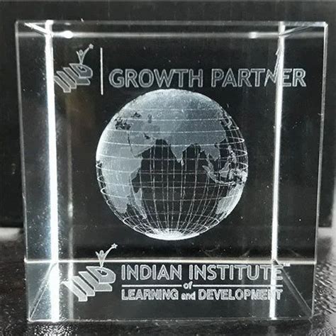 3D Logo's Engraved in Crystals - Square 3D Logo Crystals Engraved ...