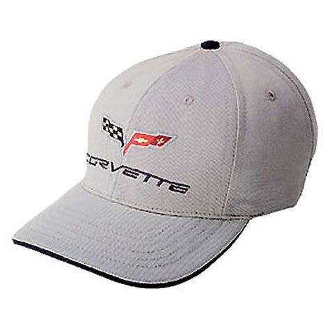 C6 Corvette Hat Exterior Color Matched with C6 Logo (Light Gray) - Car Beyond Store