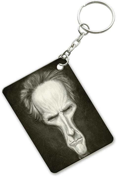Ucard Client Eastwood Caricature Keyring : Amazon.in: Fashion