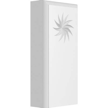 Ekena Millwork Standard Foster Spiral Plinth Block With Rounded Edge, 2 ...