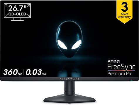 Alienware-AW2725DF 68.58cm(27") 360Hz QD-OLED Gaming Monitor, Colors ...