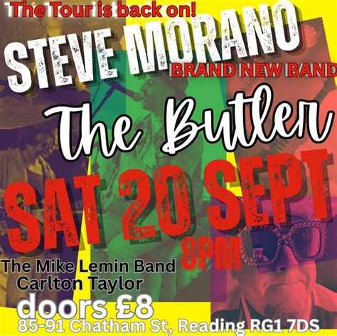 Steve Morano & Band, plus support at The Butler, Reading, The Butler ...