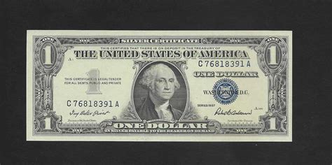 1957 Silver Certificate Dollar Bill Error List & Value