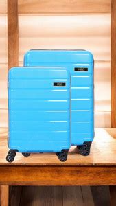 MSQ SKYBLUE2024NL Cabin & Check-in Set 8 Wheels - 24 inch SKY BLUE ...