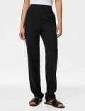 Straight Leg Trousers with Stretch