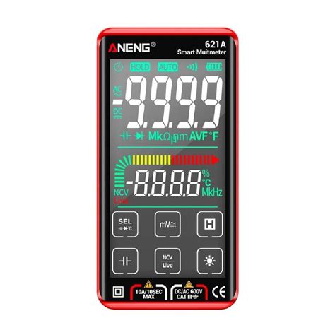 Upgraded Digital Multimeter Color Lcd Display 9999 Counts Auto Range ...