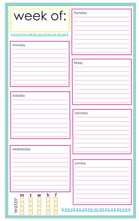 Free Printables Planner