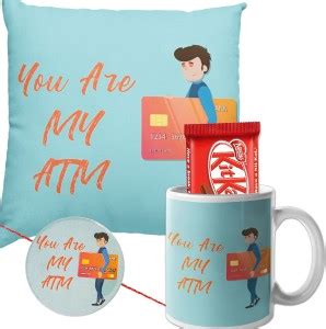Ascension You Are My Atm Mug & Cushion with Tilak Card 1 Nestle Kitkat ...
