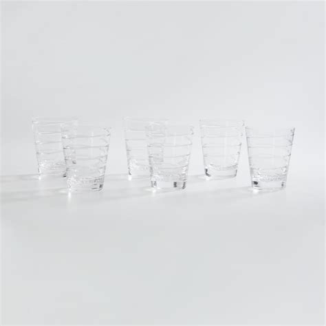 Buy SOLITAIRE Conica Round Crystal Glass-Set Of 6 Pcs from Solitaire at ...