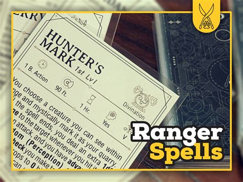 RANGER Spell Cards for DnD 5e | Form Fillable PDFs Included | Dungeons ...