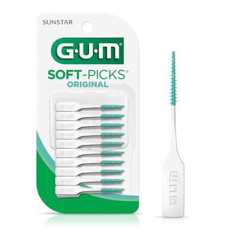 GUM® SOFT-PICKS® ADVANCED - Curved to easily slide between teeth