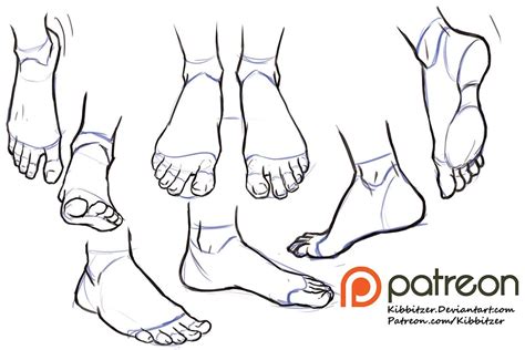 Feet Drawing Ref at Broderick Evenson blog