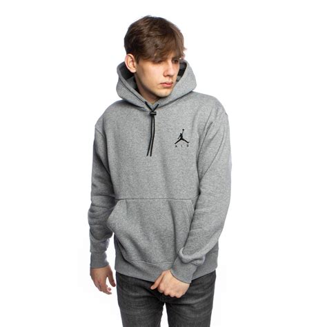 Sweatshirt Nike Air Jordan Jumpman Air Fleece Po Hoodie grey | Bludshop.com