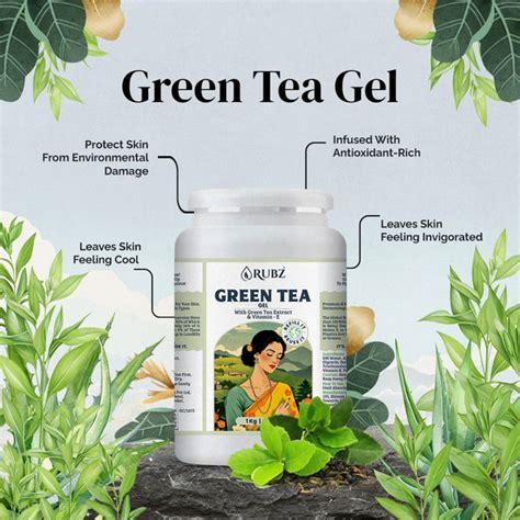 Buy Green Tea Gel Moisturizer for Cool, Dewy Skin in Summer – Rubz