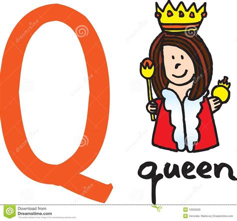 Letter Q - queen stock vector. Illustration of object - 10050205