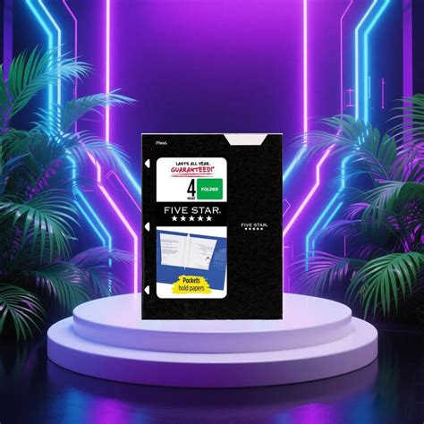 Five Star 4 Pocket Paper Folder-Document Organizer Essential Paper ...