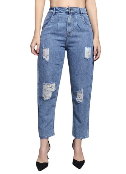 Buy CIPPY Regular Straight Fit High Rise Stretchable Jeans for Women ...