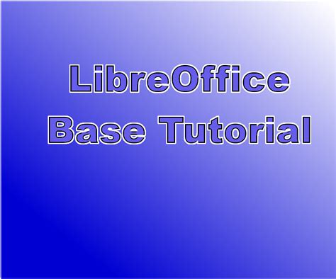 Image result for LibreOffice Base Forms Tutorial