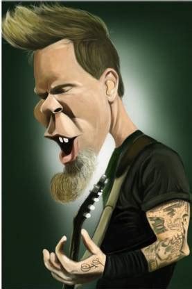 James Hetfield | Metallica | Caricature Wall Art | Artist : Ankit Soni ...