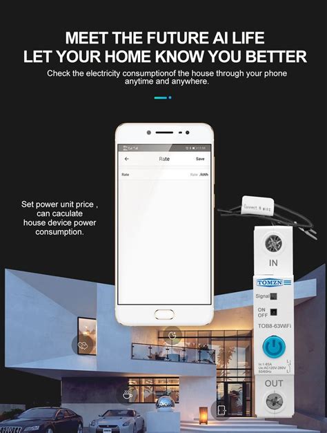Smart Energy Meter Kwh Monitoring Circuit Breaker | Ubuy India