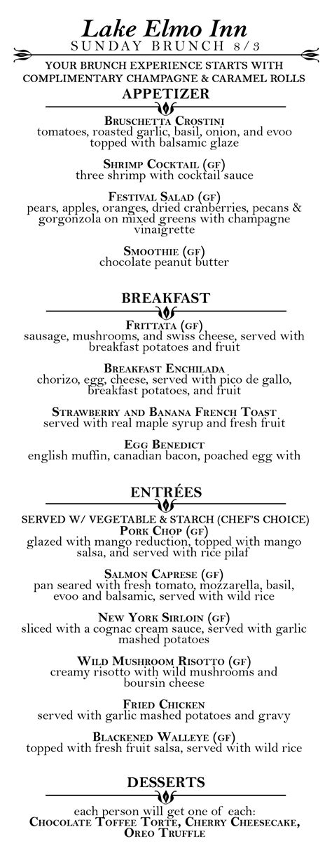 Sunday Brunch | Indulge & Reserve Today — Lake Elmo Inn Restaurant