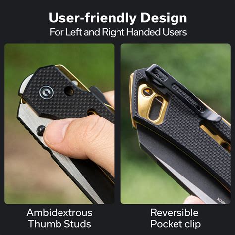 CIVIVI Buster FG Thumb Stud & Superlock Knife G10 Handle (4.2" Nitro-V