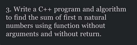 Image result for Write an Algorithm to Find a Sum of Given N Numbers