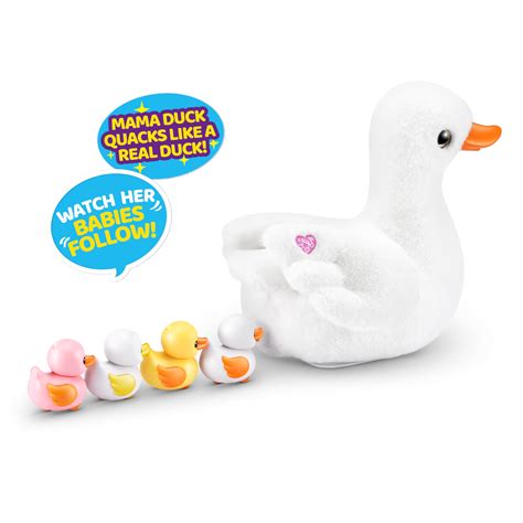 Pets Alive Mama Duck Surprise by ZURU, 4 Surprise Eggs, Baby Ducklings ...