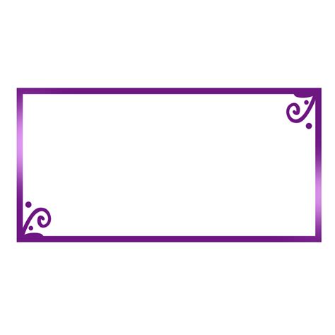 Decorative Purple Rectangle Frame on a Transparent Background 45805629 PNG