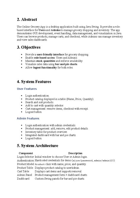 Report - Online Grocery App Overview and Features (CS101) - Studocu