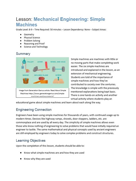 Image result for Mechanical Engineering Lessons